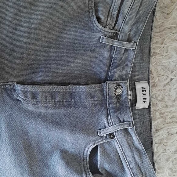 AGOLDE - Nico High Rise Slim - in colour CHIME - Picture 7 of 9